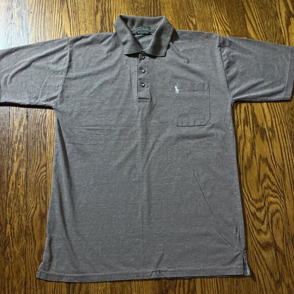 Polo Ralph Lauren Other - Polo Country Ralph Lauren Solid Brown Pocket Polo White Pony Preppy Golf